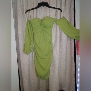 Green Fashion Nova bodycon dress